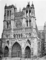 Amiens, Cathedrale, facade ouest, avant 1893, photo Mieusement Mederic